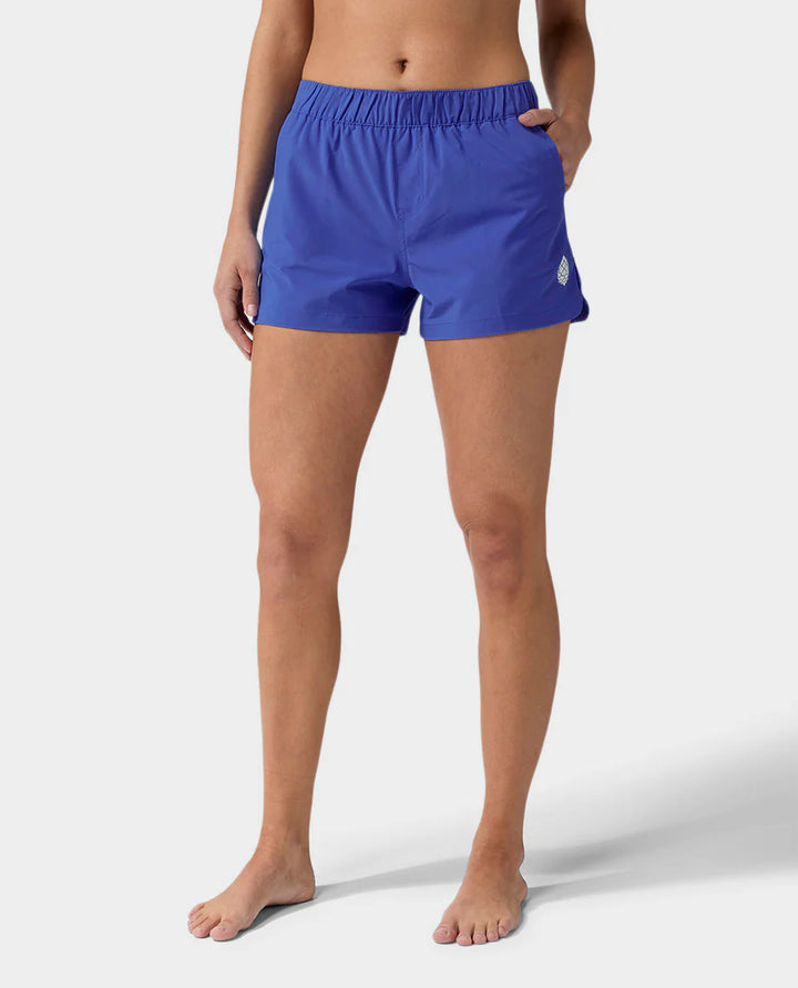 Stio Women's CFS Drifter Short Larkspur Blue 1