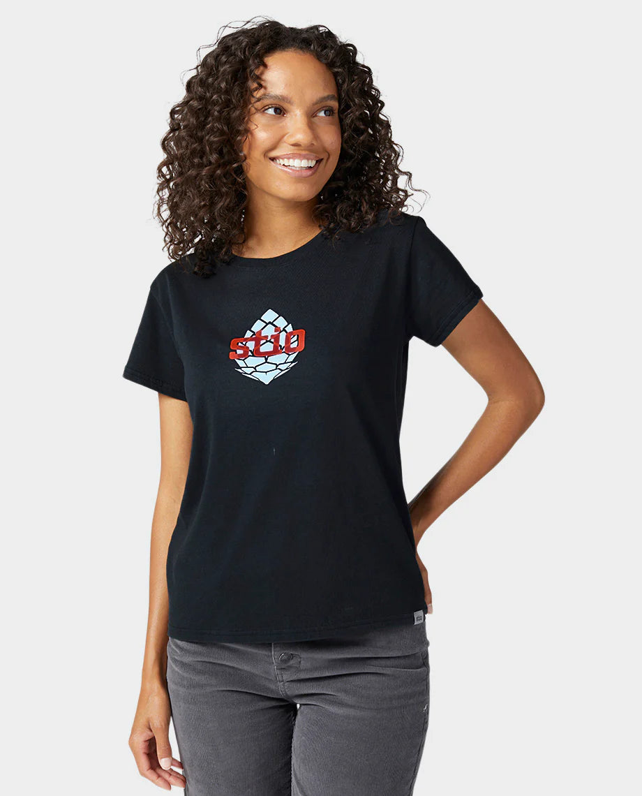 Stio Women's Whitebark Classic Tee Abyss Heather 1