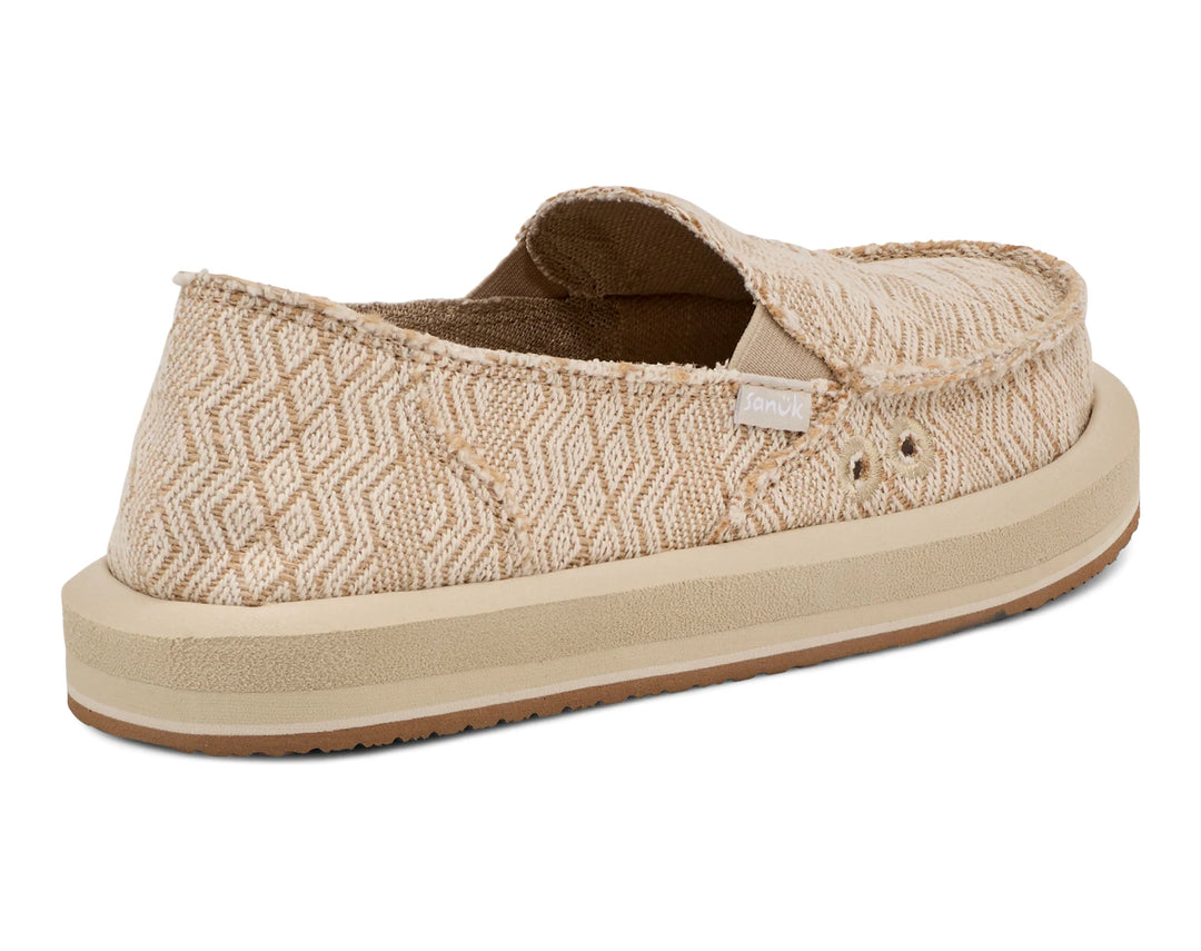 Sanuk Women's Donna St Diamond Hemp Shoes Natural pic 4 - The Shoe Collective