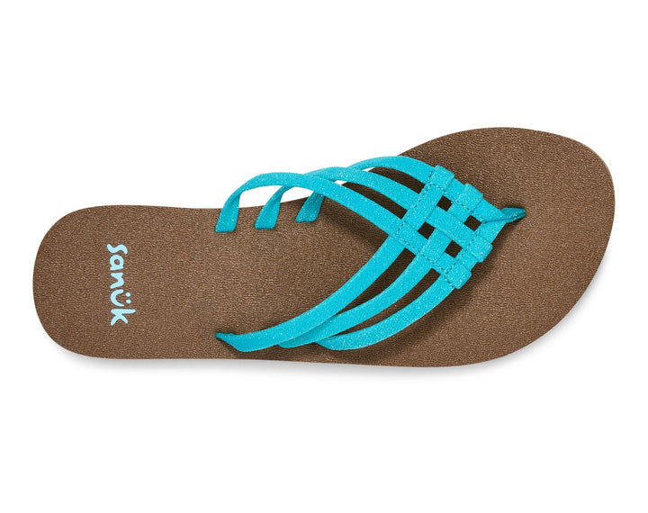 Sanuk Womens Yoga Sandy II Sparkle Hawaiian Ocean 5