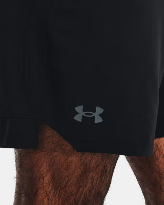 UA Vanish Woven 6” Short - Black/Pitch Gray 3