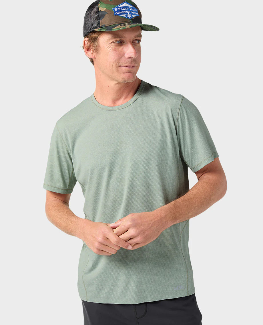 Stio Men's Lucent Tee SS Sage Flats Heather