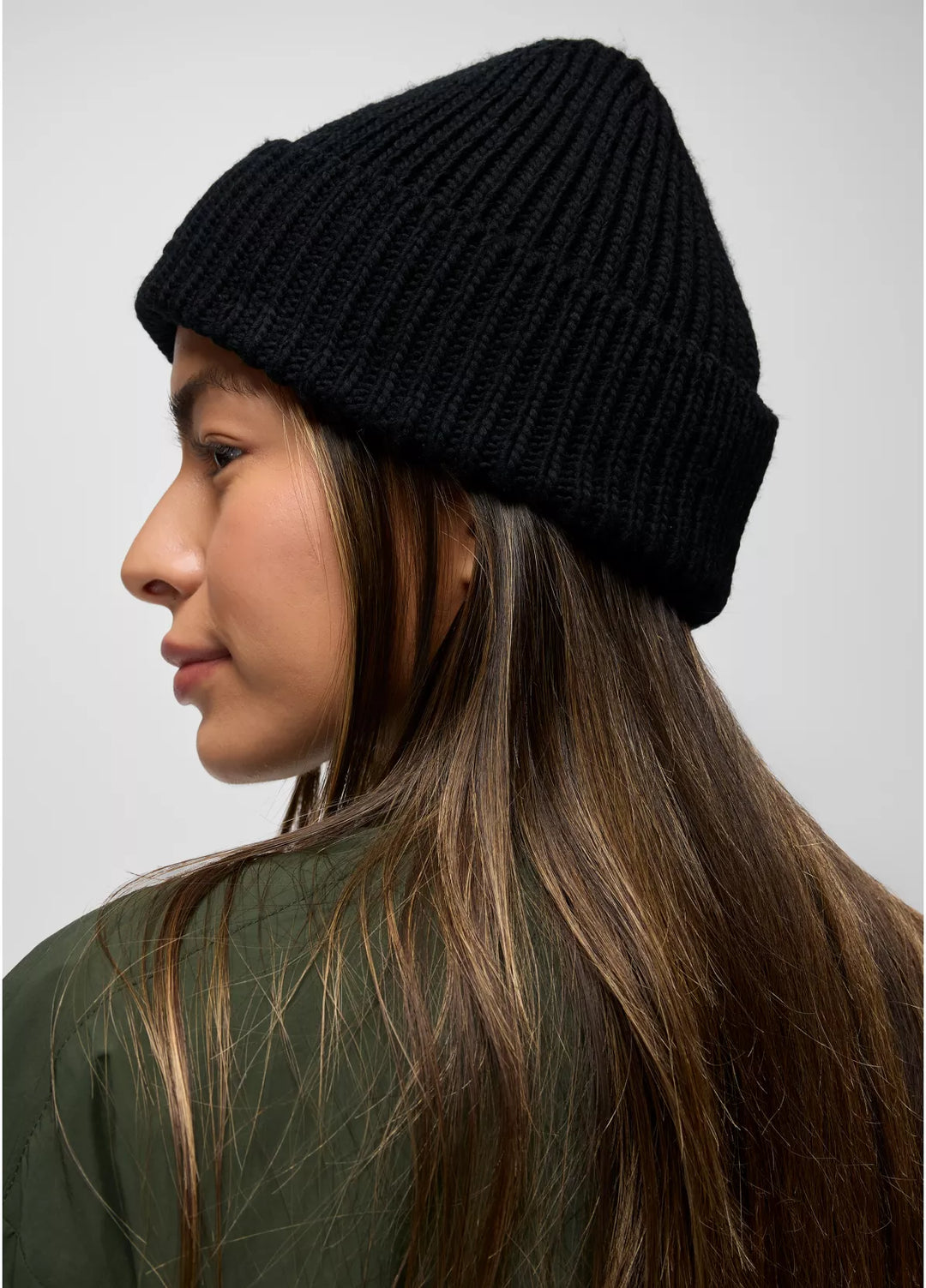 PrAna Logo Beanie Black 2