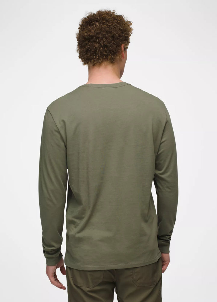 PrAna  Everyday Long Sleeve Tee Green Rye Green pic 1 - The Shoe Collective