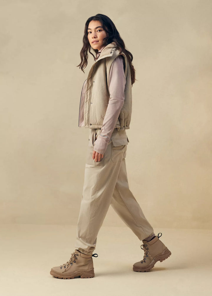 PrAna Women’s Stretch Zion E-Waist Jogger Sandstone Block pic 1 - The Shoe Collective