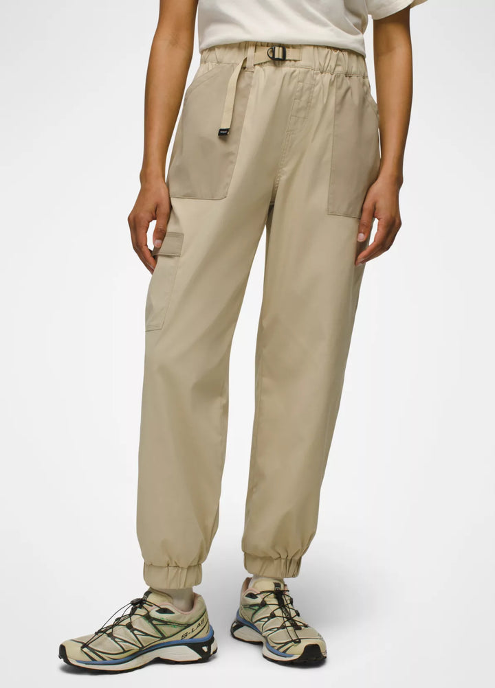 PrAna Women’s Stretch Zion E-Waist Jogger Sandstone Block pic 2 - The Shoe Collective