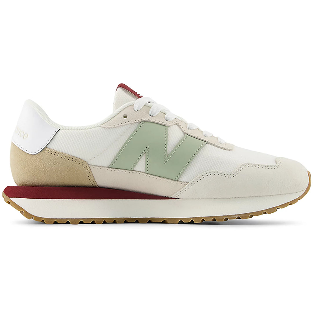 New Balance Women’s 237 White/ Light Green 1