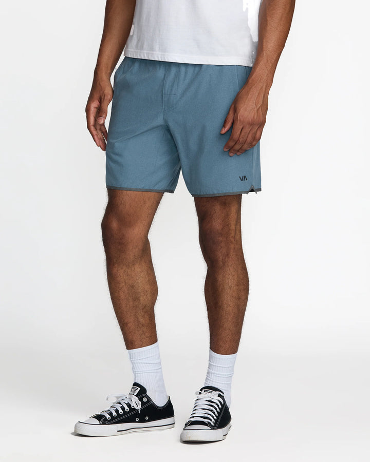 RVCA Men's Yogger Stretch Contrast Short 17" Vintage Navy Heather 2