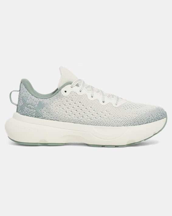 UA Womens Infinite Running Shoe White Green