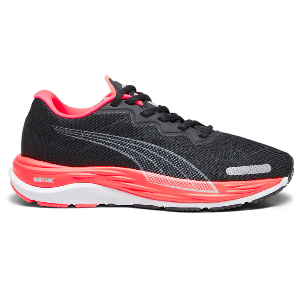 Puma Women's Velocity Nitro 2 Running Shoe Black/Fire Orchid pic 1 - The Shoe Collective