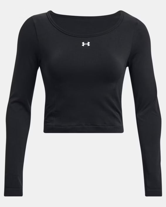 UA Train Long Sleeve - Black/White 4