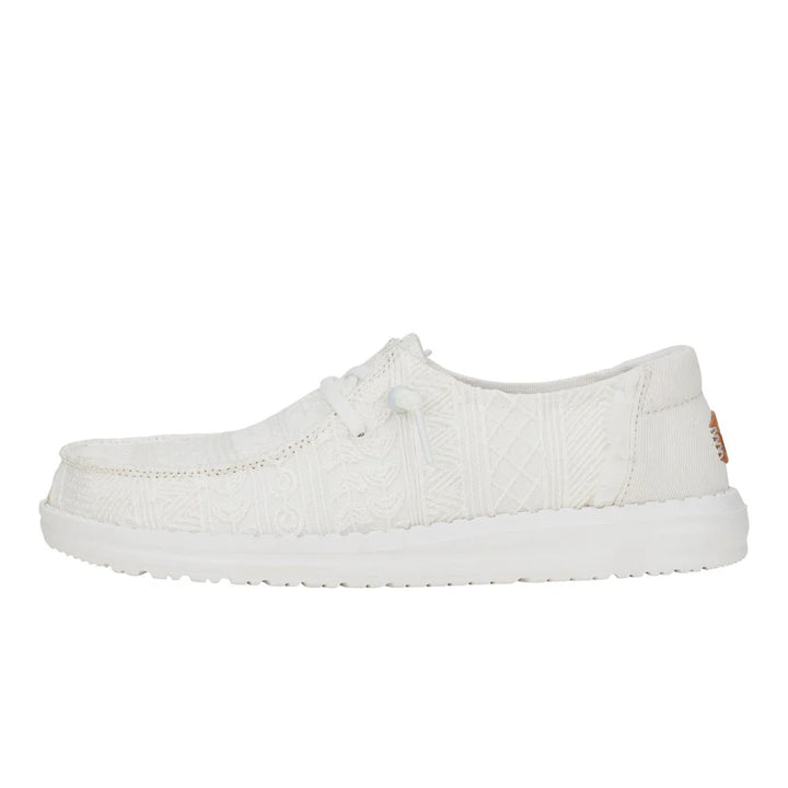 Hey Dude Women’s Wendy Crochet Lace White2