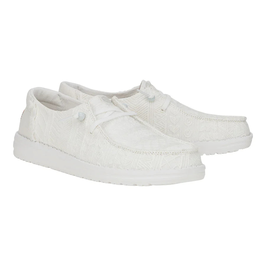 Hey Dude Women’s Wendy Crochet Lace White 4
