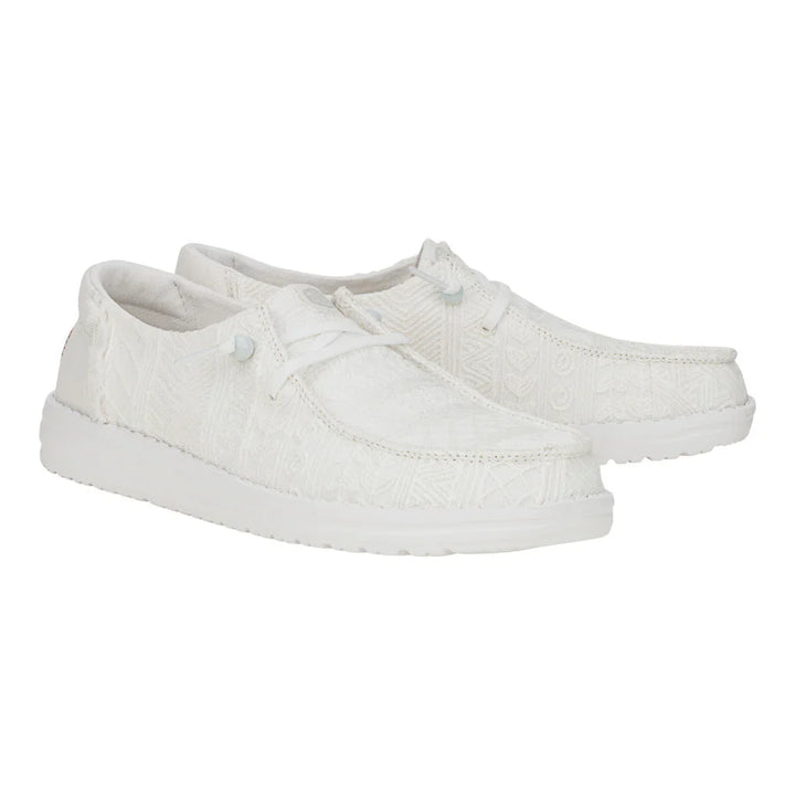 Hey Dude Women’s Wendy Crochet Lace White 4