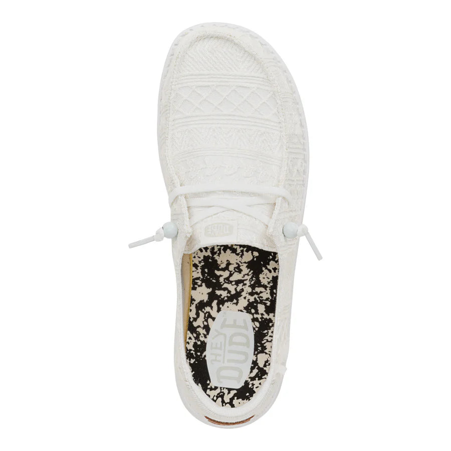 Hey Dude Women’s Wendy Crochet Lace White 5
