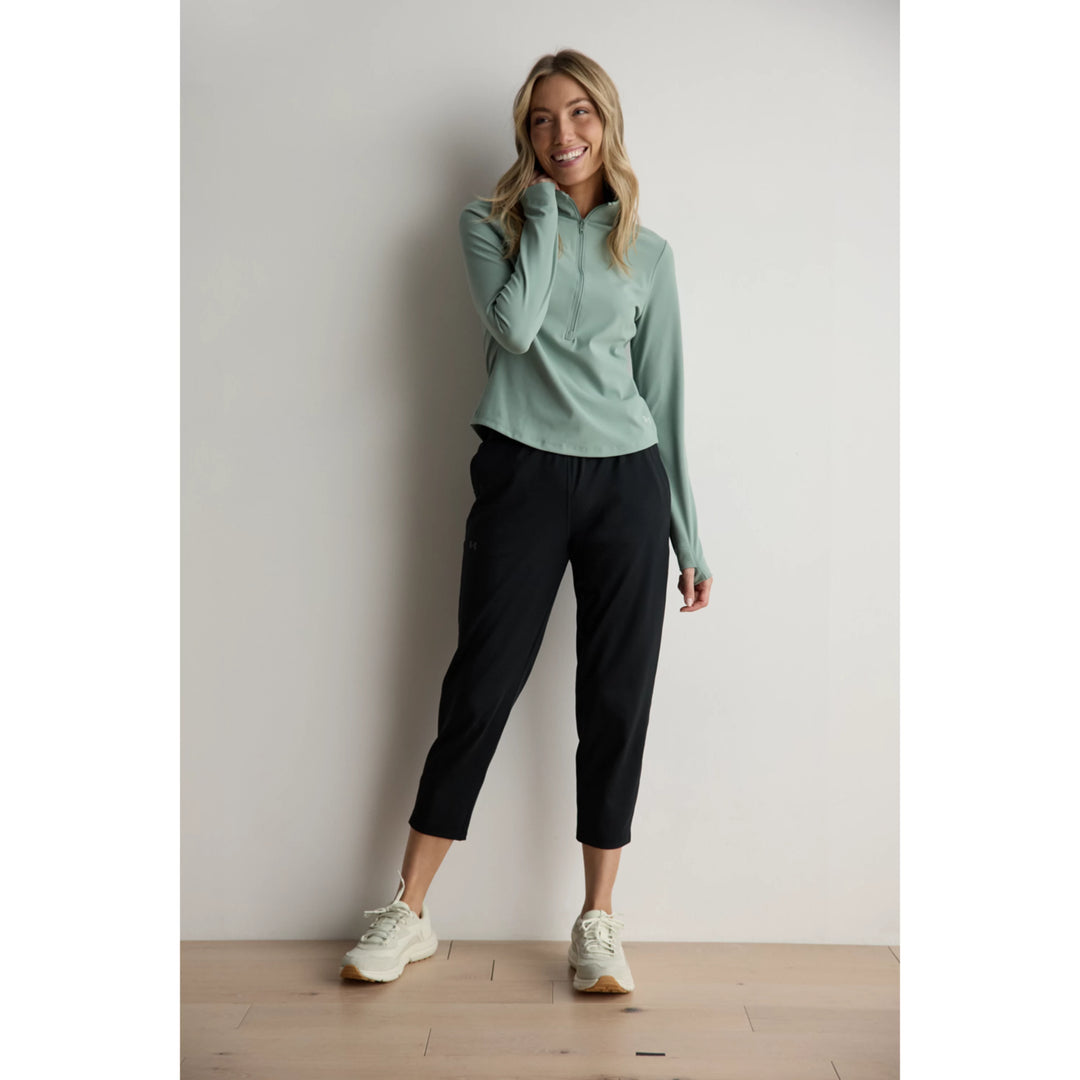 UA Women’s Motion Half Zip - Silica Green 3