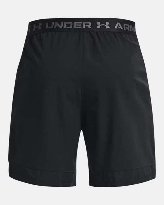 UA Vanish Woven 6” Short - Black/Pitch Gray 6