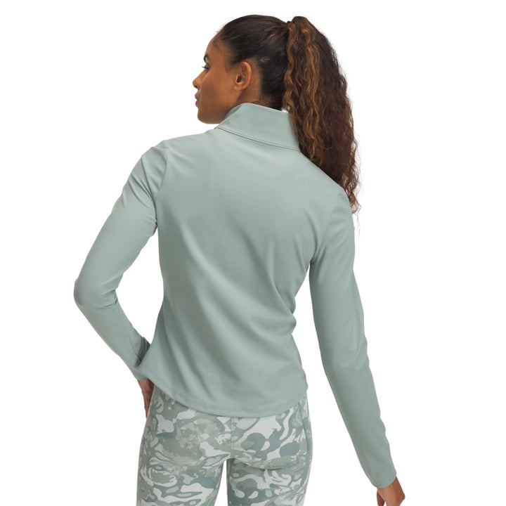 UA Women’s Motion Half Zip - Silica Green 1