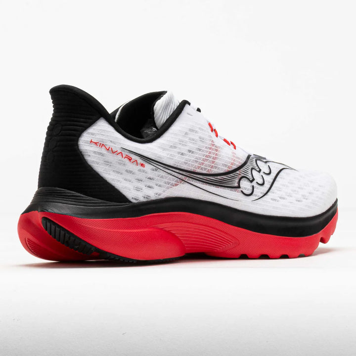 Saucony Men’s Kinvara 16 Running Shoes - White/Red 5