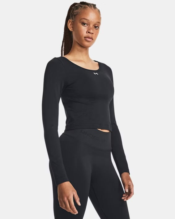 UA Train Long Sleeve - Black/White