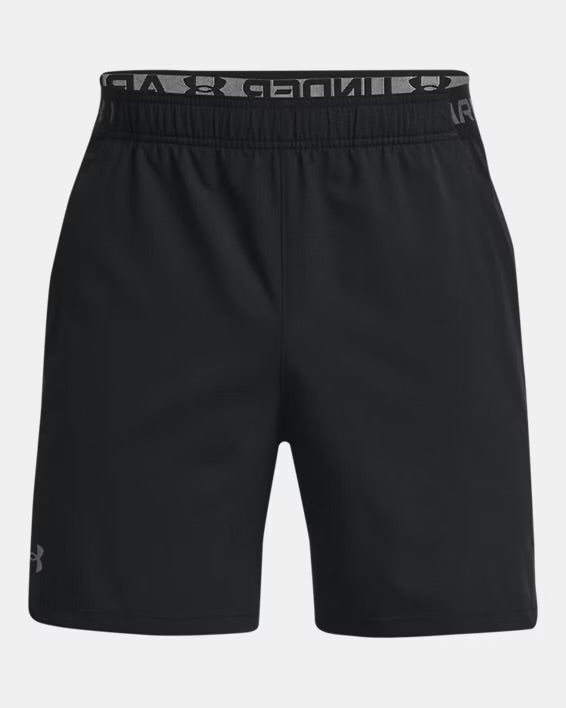 UA Vanish Woven 6” Short - Black/Pitch Gray 5