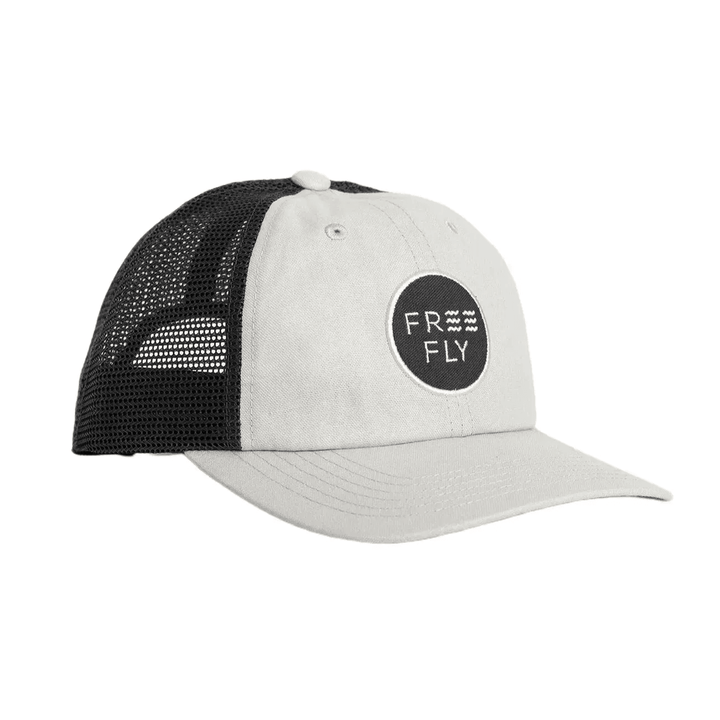 Free Fly - Free Fly Men's Low Pro Badge Trucker Hat Harbor Grey pic 1 - The Shoe Collective