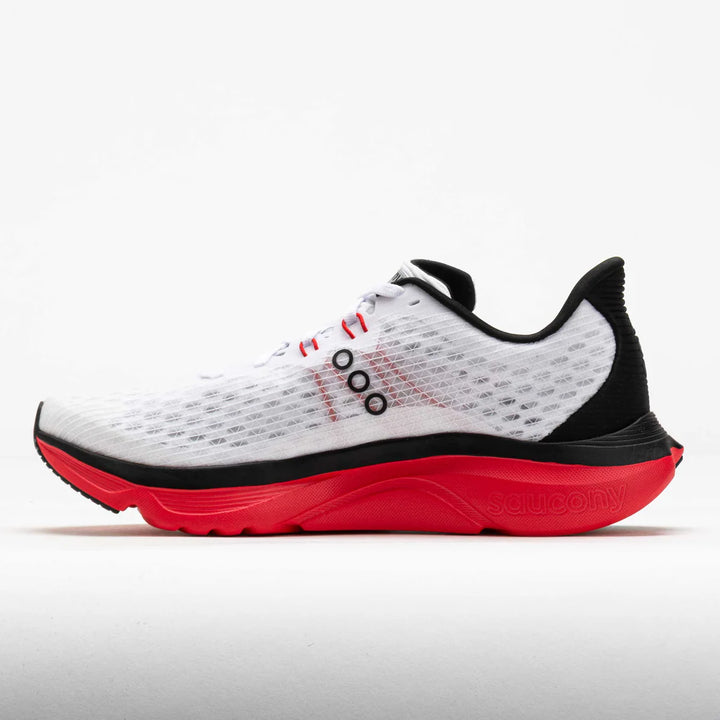Saucony Men’s Kinvara 16 Running Shoes - White/Red 1