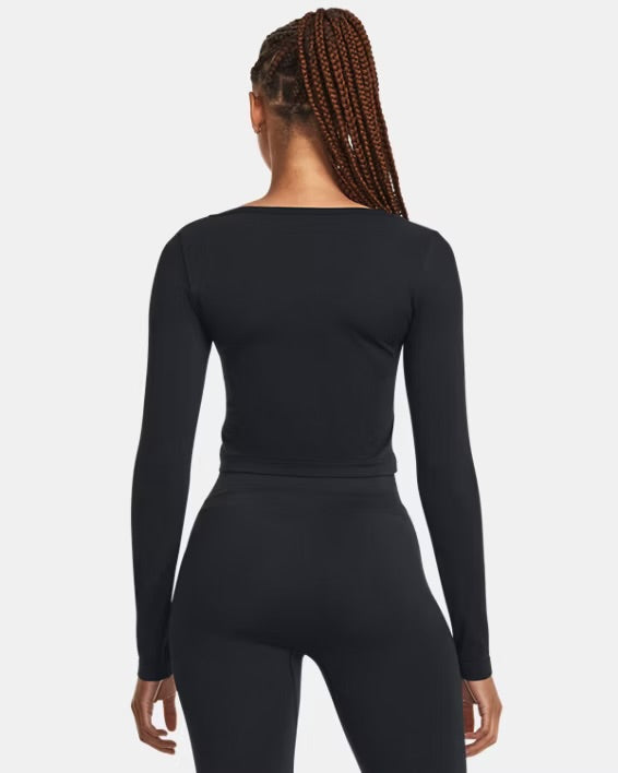 UA Train Long Sleeve - Black/White 1