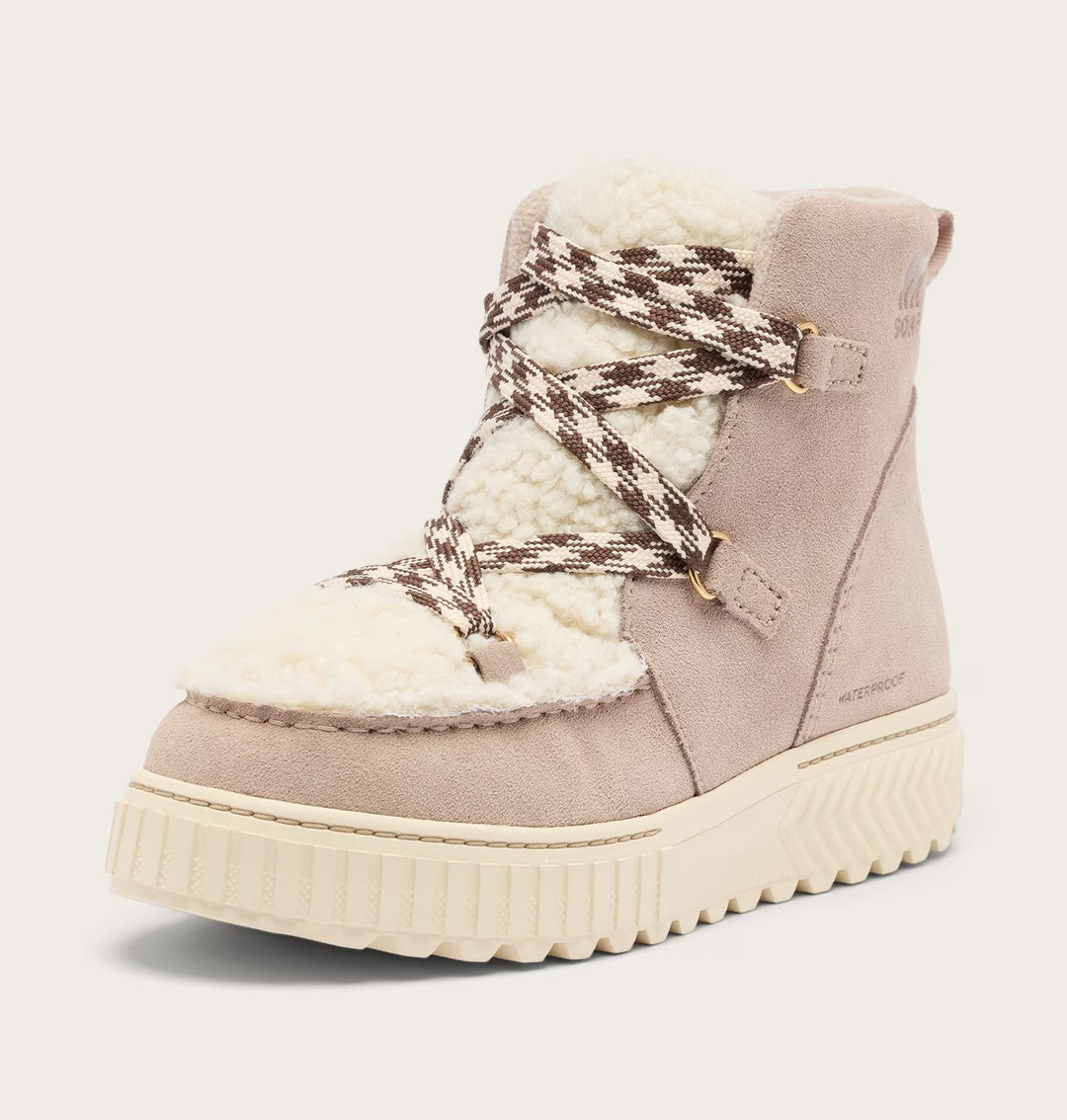 Sorel Women’s Ona Ave Alpine Waterproof Boot - Crushed Clay/Chalk 7