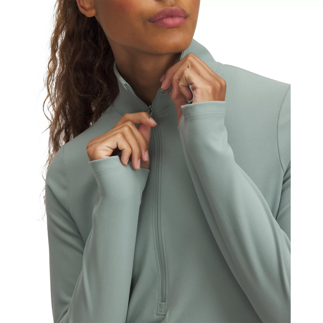 UA Women’s Motion Half Zip - Silica Green 2