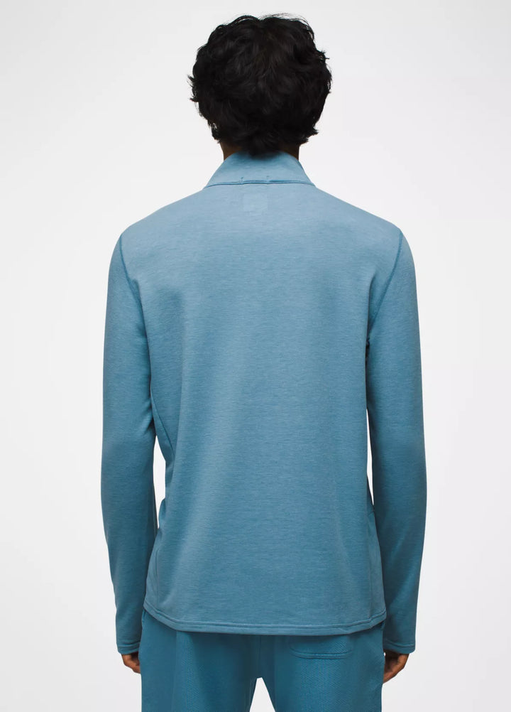 PrAna Men's Altitude Tracker 1/4 Zip II High Tide pic 2 - The Shoe Collective