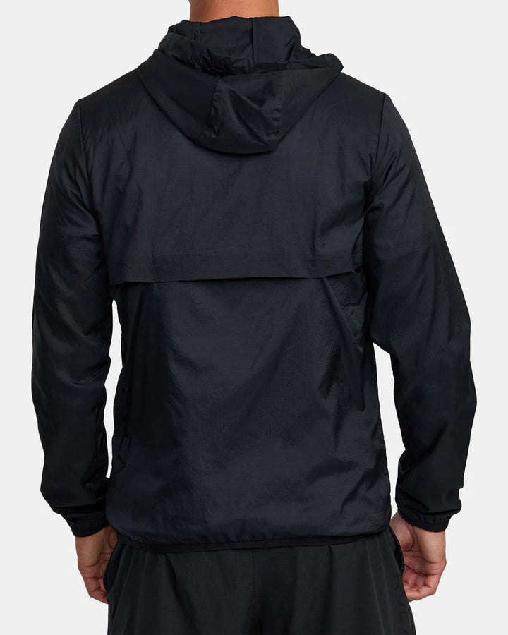 RVCA Men’s Runner Lightweight Training Jacket Black pic 2 - The Shoe Collective