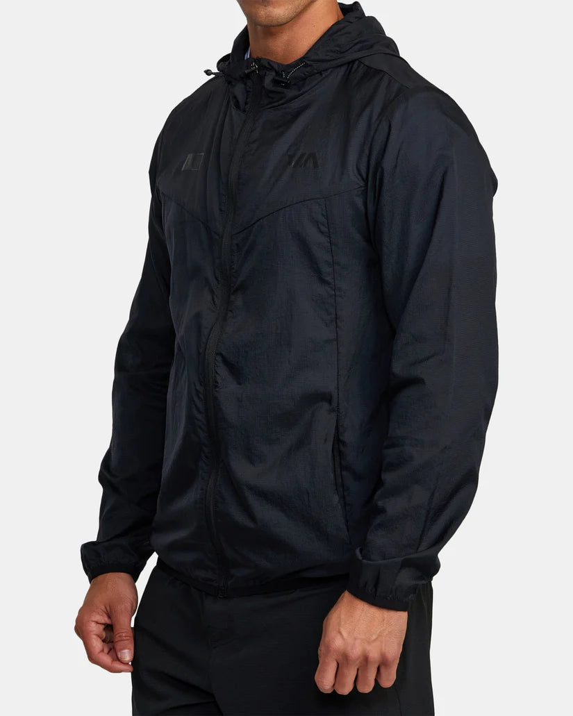 RVCA Men’s Runner Lightweight Training Jacket Black pic 4 - The Shoe Collective