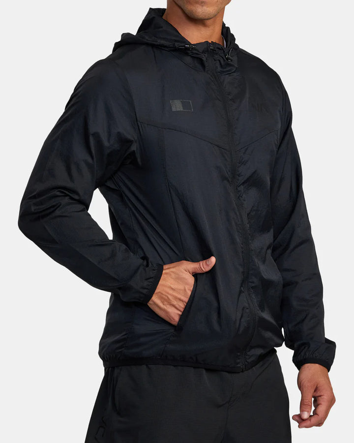 RVCA Men’s Runner Lightweight Training Jacket Black pic 5 - The Shoe Collective