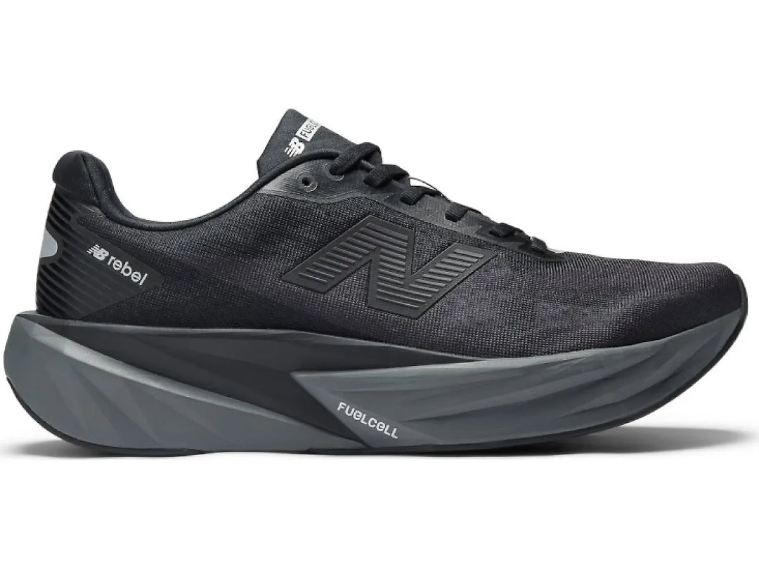 New Balance Men's Fuel Cell Rebel V5 Running Shoes - Black/Grey