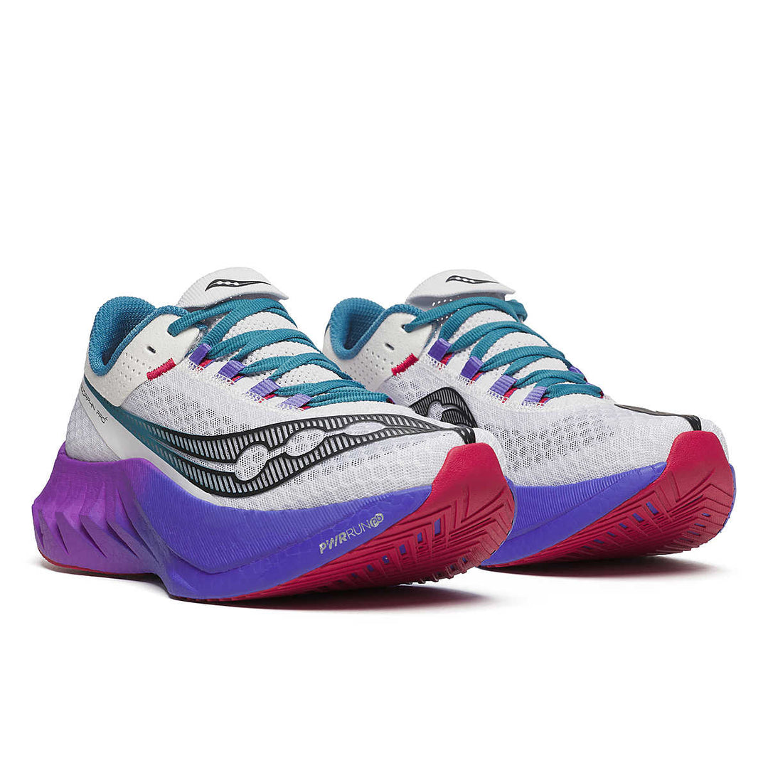 Saucony Endorphin Pro 4 Women’s Running Shoes White/Shadow 1