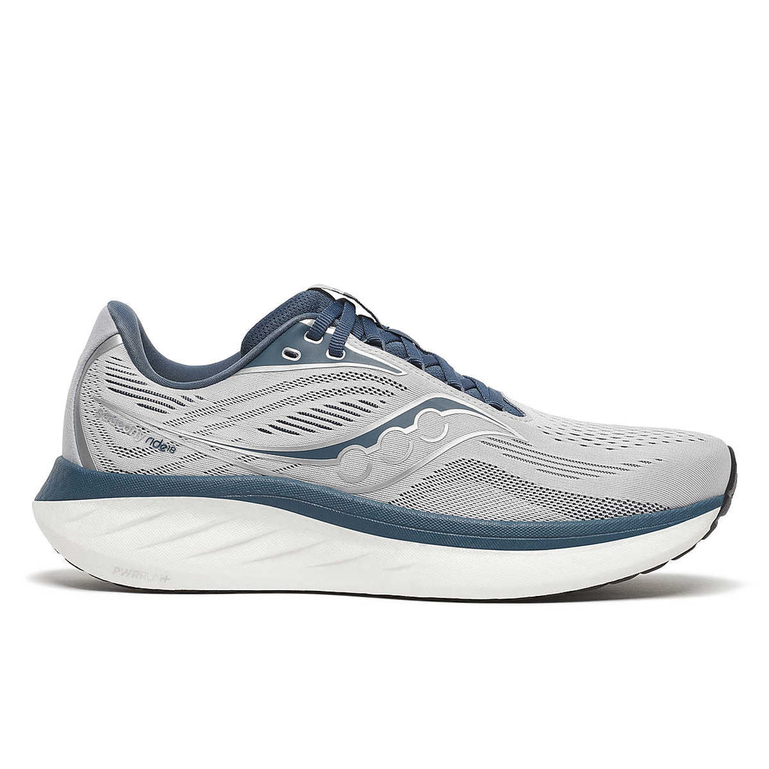 Saucony Ride 18 running shoe side Cloud / Dusk