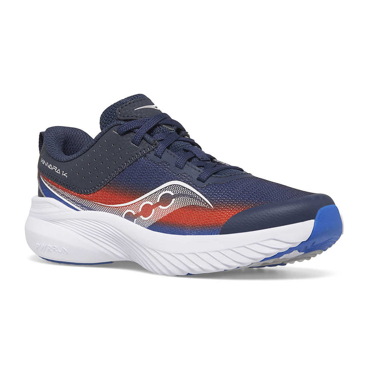 Saucony Toddlers Kinvara 14 Navy / Red pic 1 - The Shoe Collective