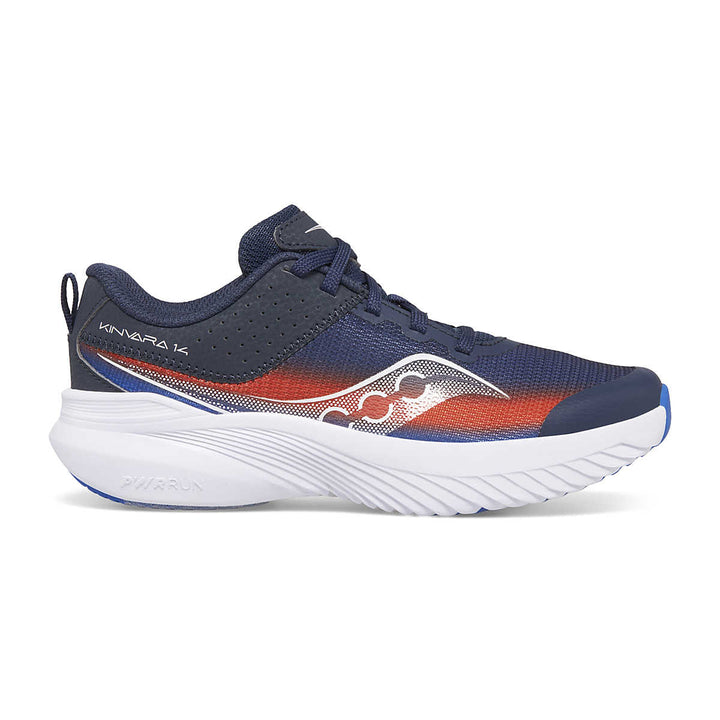 Saucony Toddlers Kinvara 14 Navy / Red pic 3 - The Shoe Collective