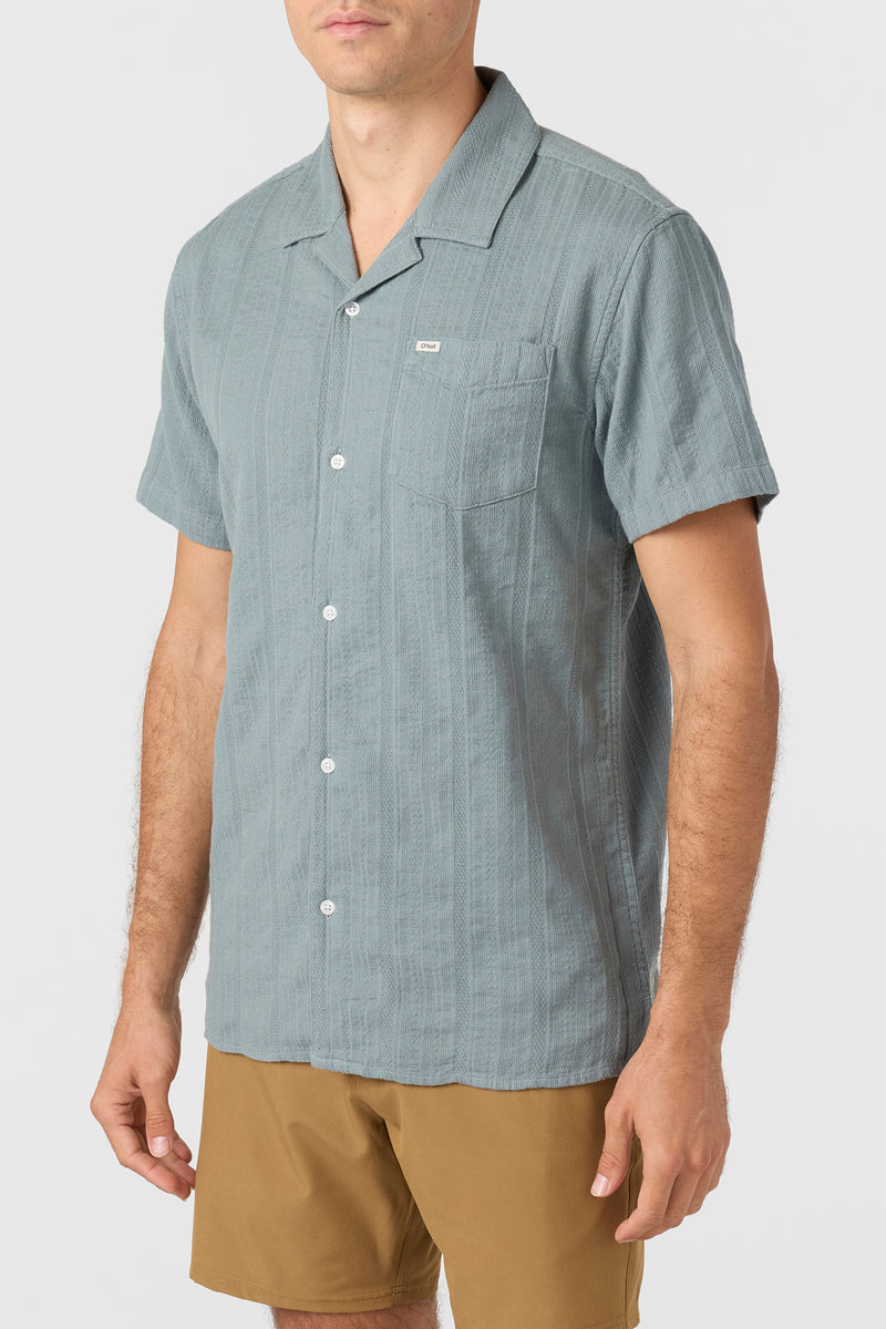 Oneill Men's O'riginals Dobby Standard Fit Shirt - Stormy Sea