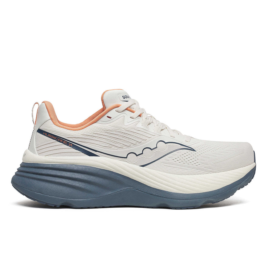 Saucony Men's Hurricane 24 Running Shoes - Vanilla / Dusk