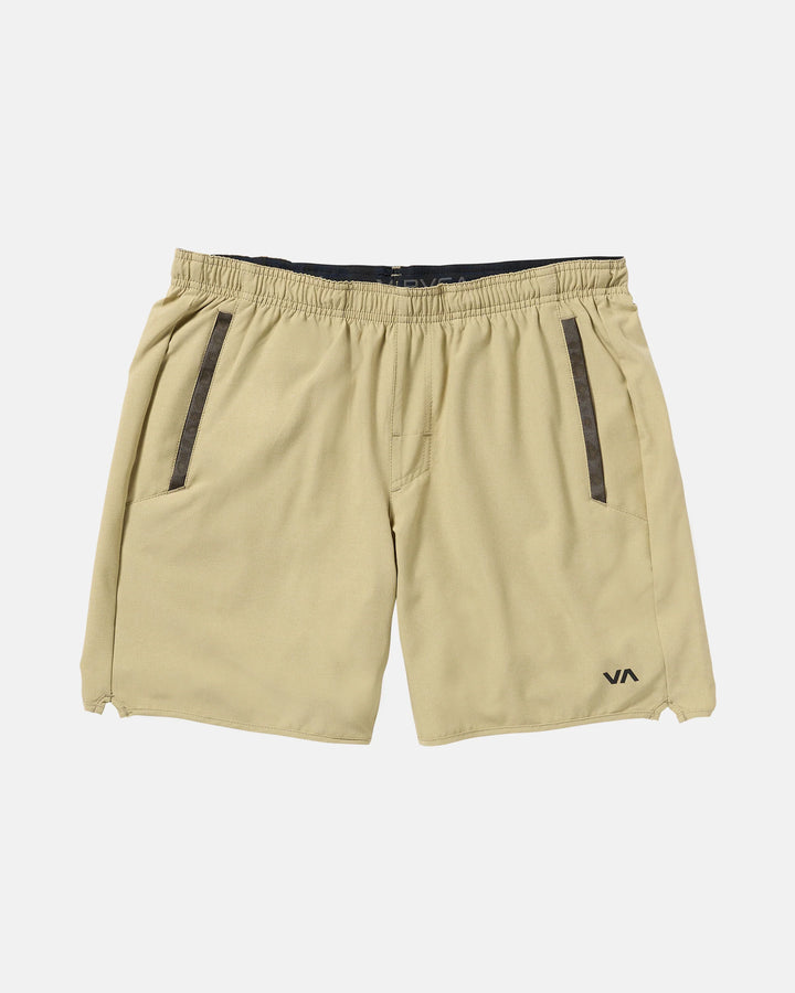 RVCA Men's Yogger Stretch Short 17" Heather Khaki 3