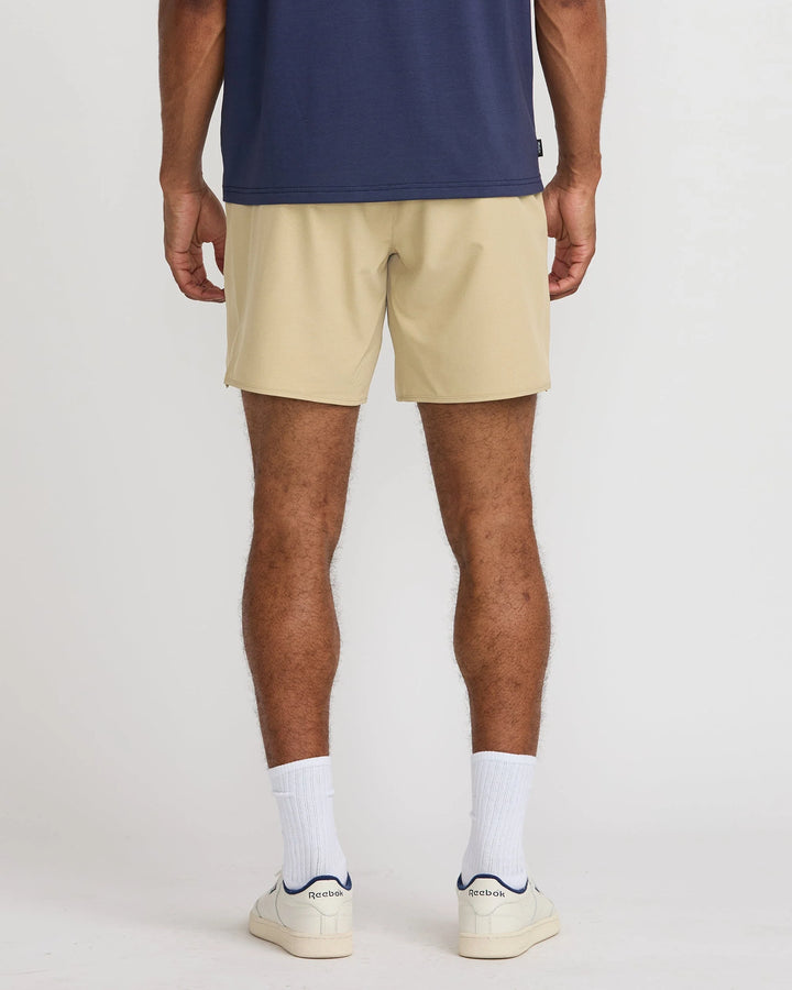 RVCA Men's Yogger Stretch Short 17" Heather Khaki 1