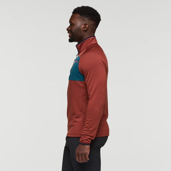Cotopaxi - Cotopaxi Men's Otero Fleece Half-Zip Pullover Rusty Rusty pic 3 - The Shoe Collective