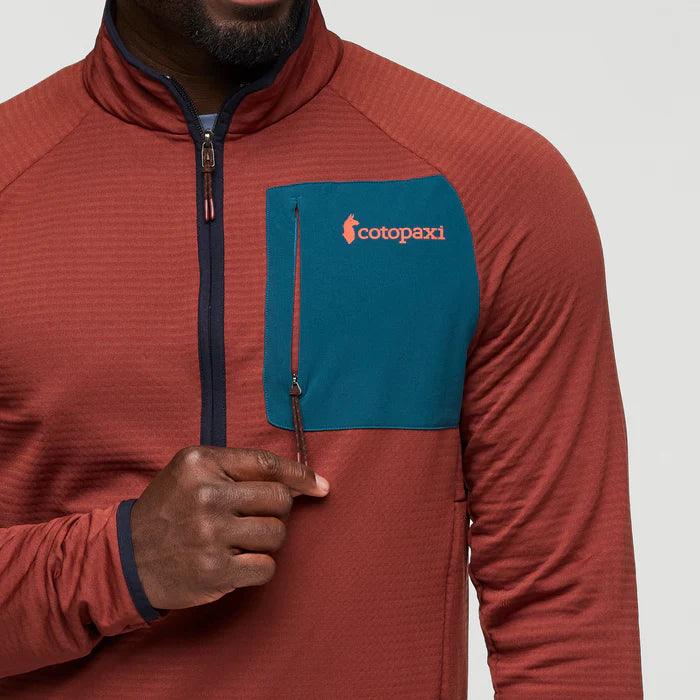 Cotopaxi - Cotopaxi Men's Otero Fleece Half-Zip Pullover Rusty Rusty pic 5 - The Shoe Collective