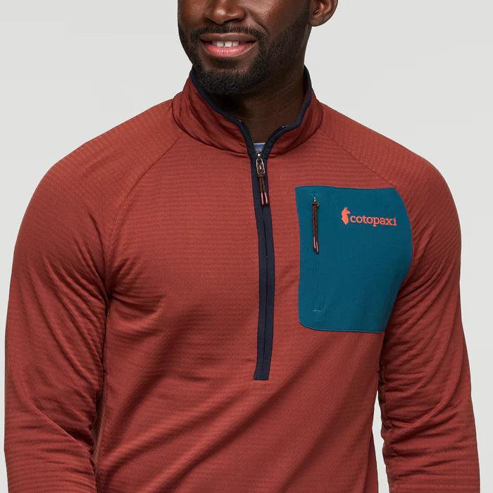 Cotopaxi - Cotopaxi Men's Otero Fleece Half-Zip Pullover Rusty Rusty pic 6 - The Shoe Collective