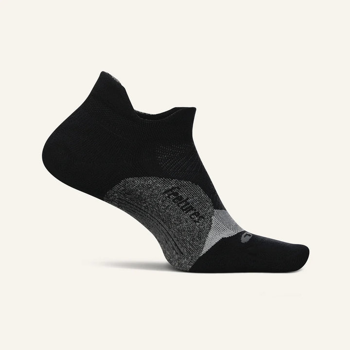 Feetures Elite Light Cushion Tab Socks Black pic 1 - The Shoe Collective