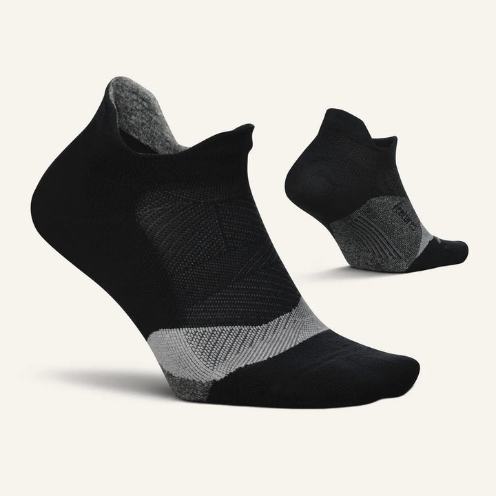 Feetures Elite Light Cushion Tab Socks Black pic 2 - The Shoe Collective
