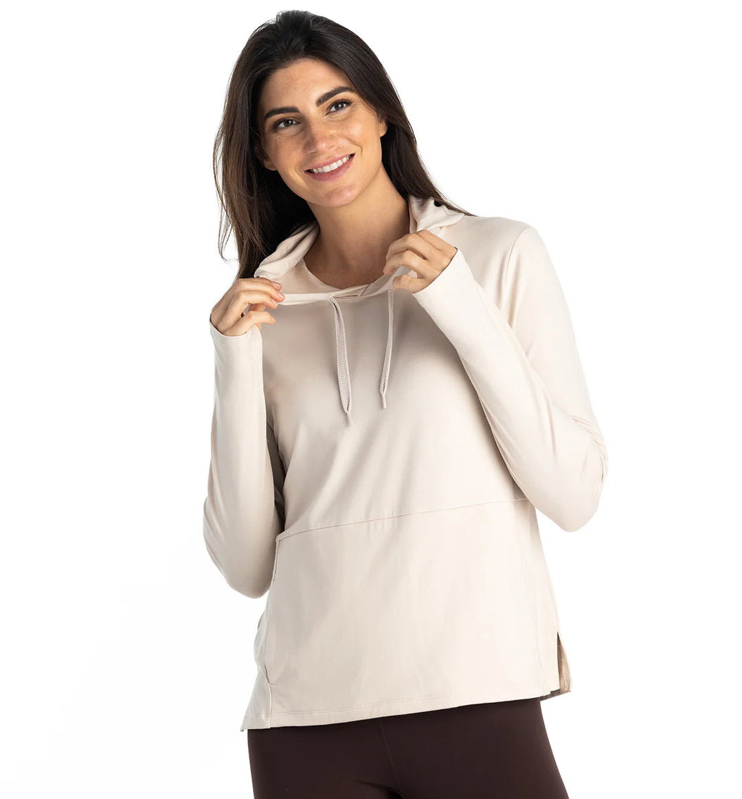 Free Fly Women's Bamboo Flex Hoodie - Stone