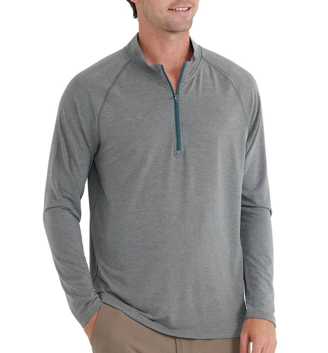Free Fly Bamboo Flex Quarter Zip - Heather Graphite